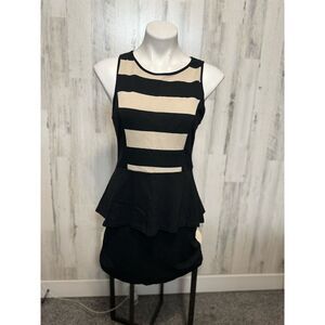 Kensie Black and tan dress